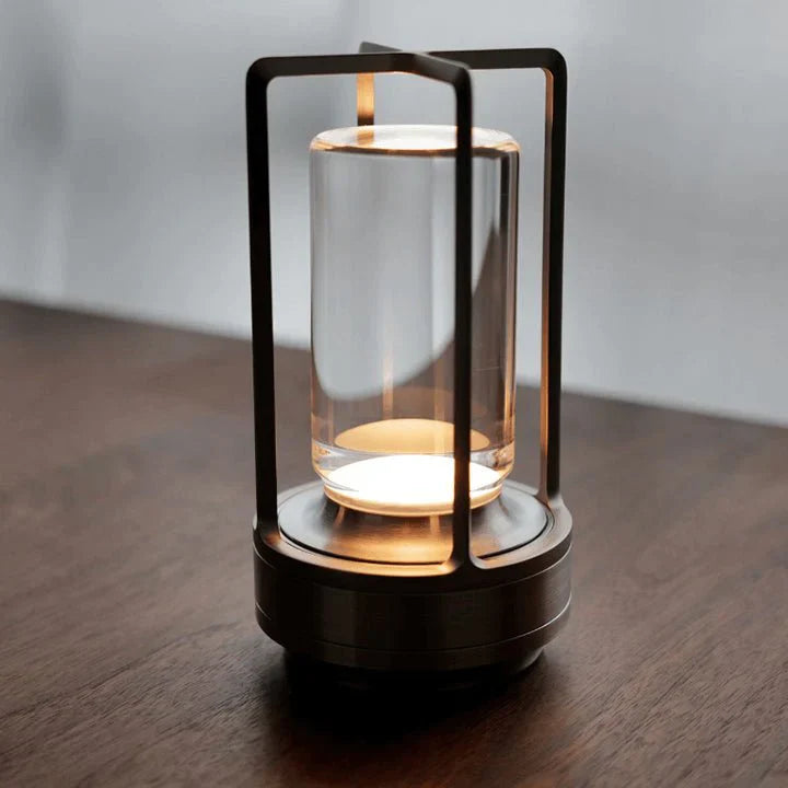 Oppladbar Bordlampe – Dempet Lys Og Tidøst Stil 