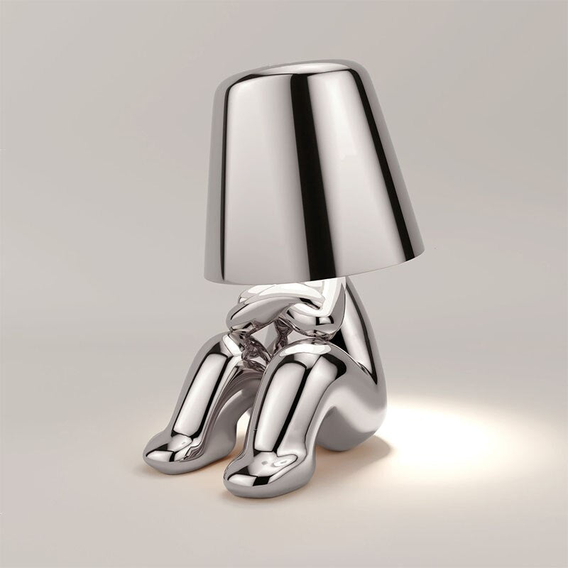 Modern Bordslampa – Minimalistisk Elegans och Mjuk Ljus 