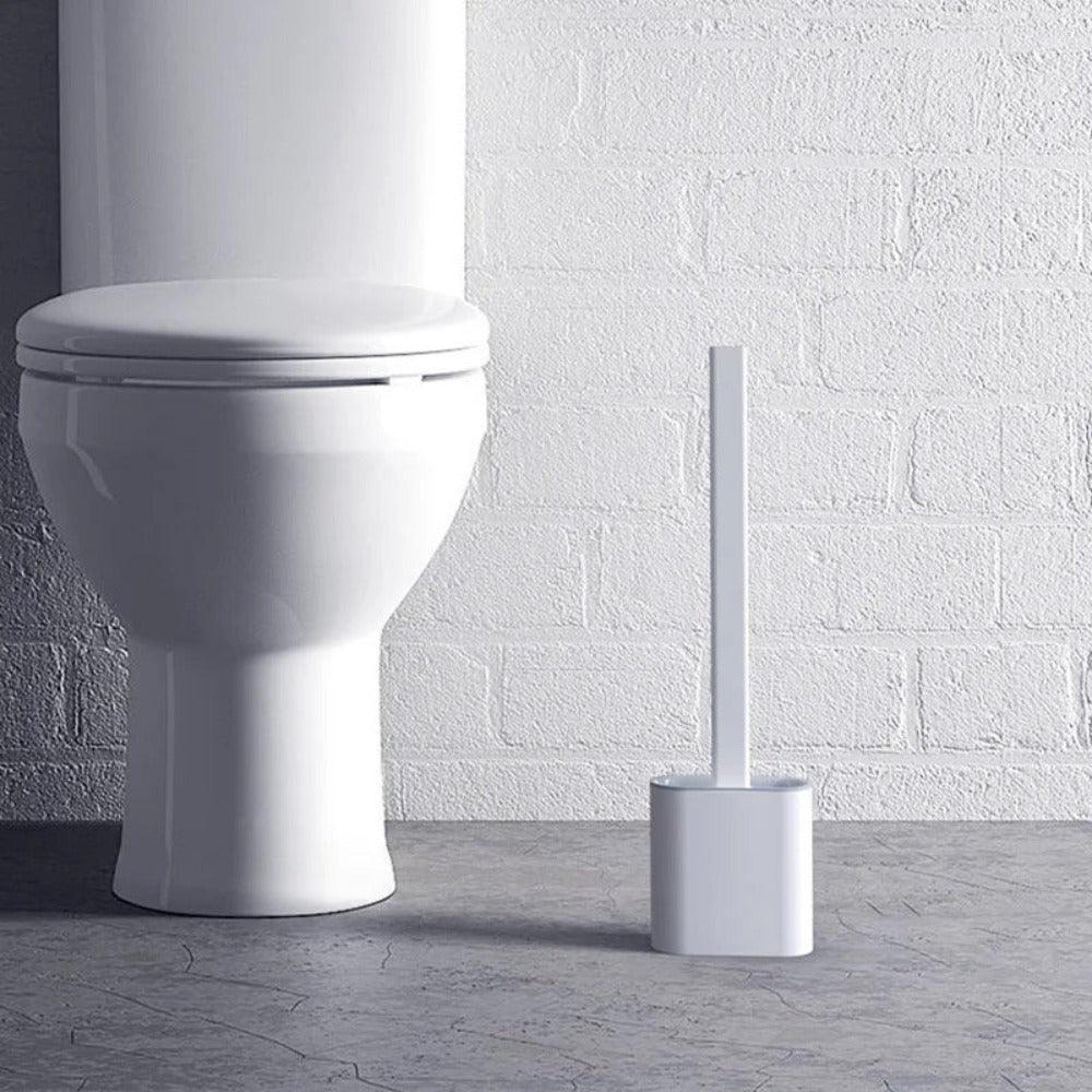 Cepillo de inodoro de silicona flexible – diseño duradero y antibacteriano 
