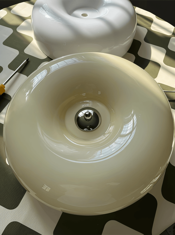 Plafón escandinavo de cristal - Decoración moderna y fácil instalación