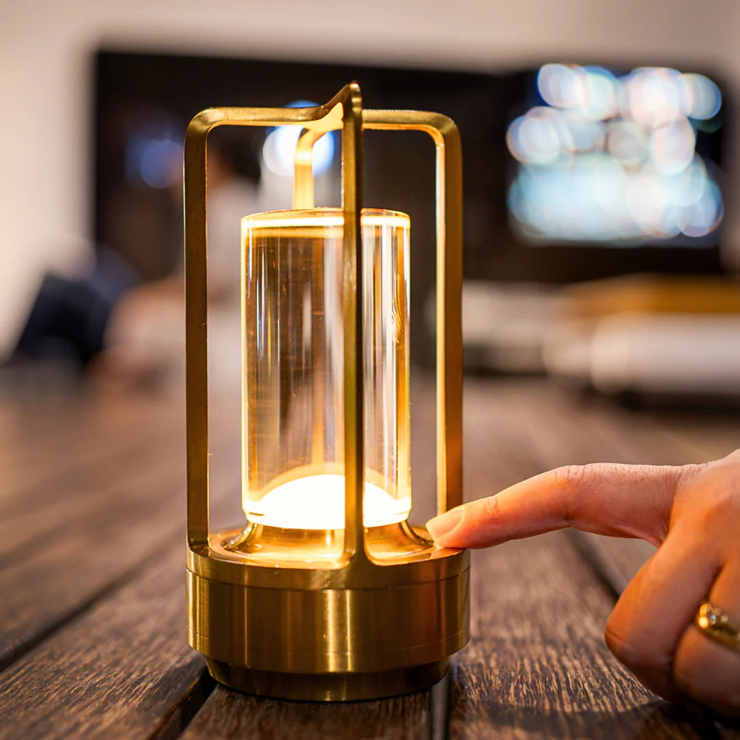 Oppladbar Bordlampe – Dempet Lys Og Tidøst Stil 