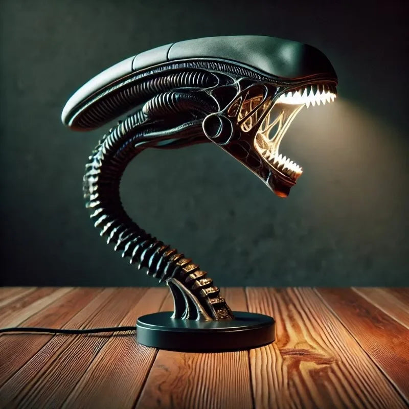 LED Työpöytälamppu — Inspiraatio Xénomorfi 