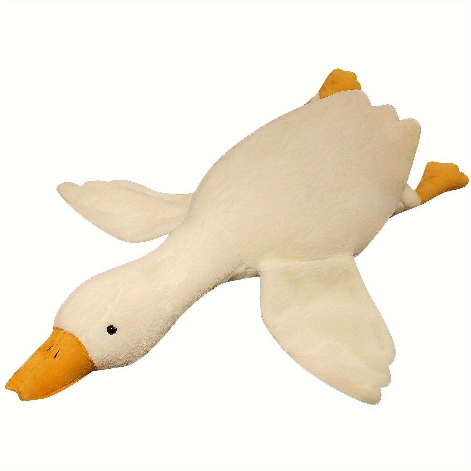 Cisne grande de pelúcia - Design refinado e ternura infinita