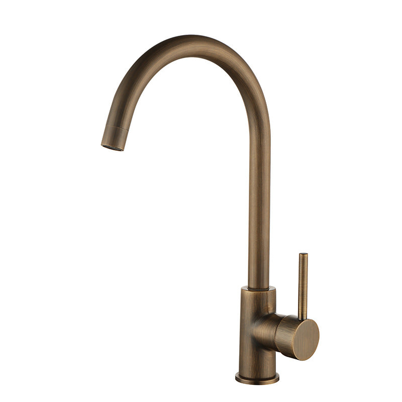 Robinet de Bucătărie Elegant – Bronș Antic și Design Rafinat 