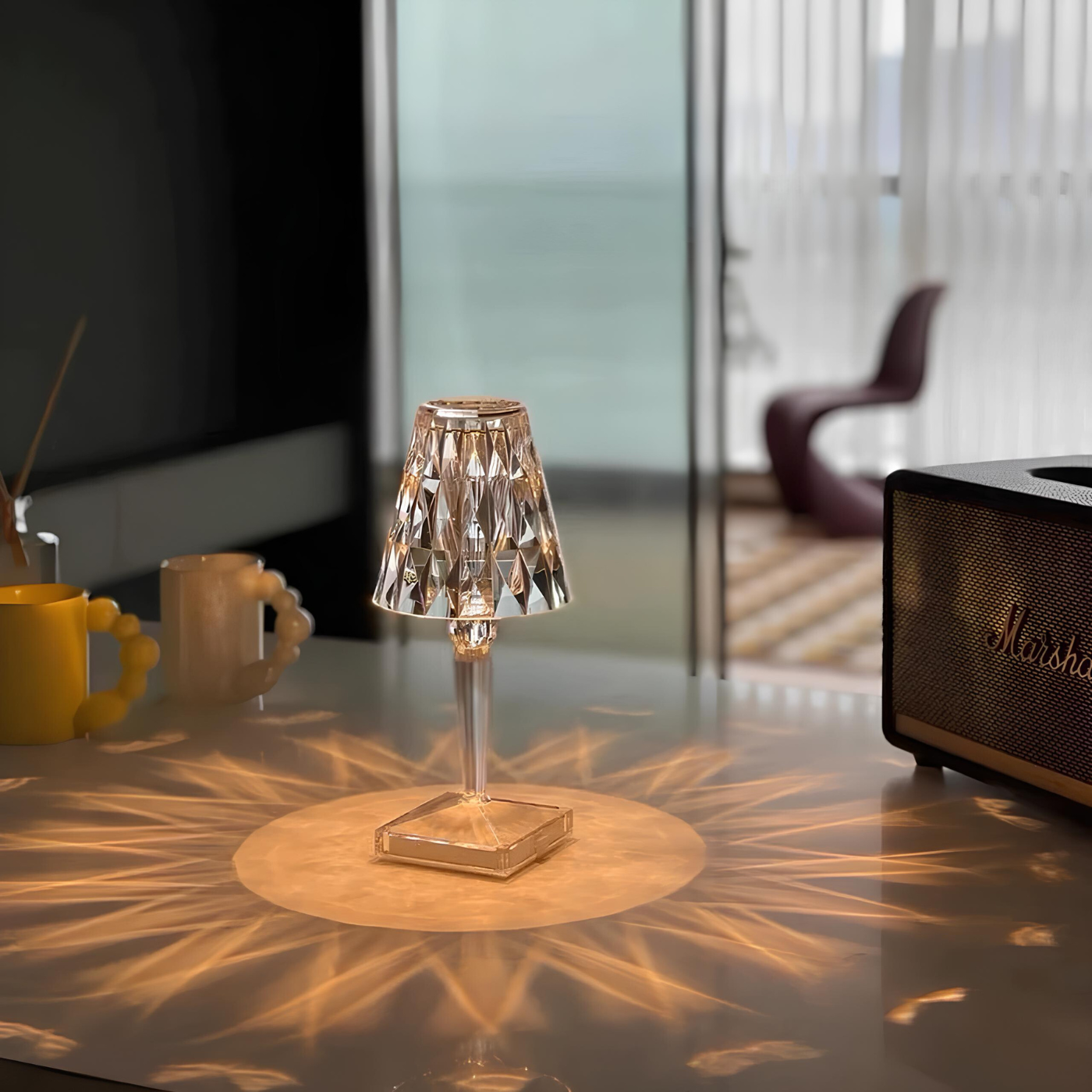 Krystallbordlampe – Moderne Eleganse Og Varm Atmosfære 