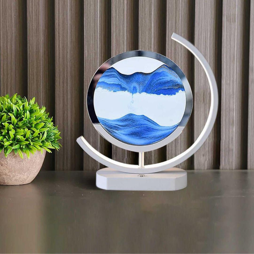 Pohybová písečná lampa – vizuální relaxace a uklidňující atmosféra 