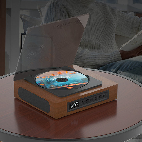 Bluetooth Retro CD Player cu port Type-C - Conectivitate și calitate audio superioare
