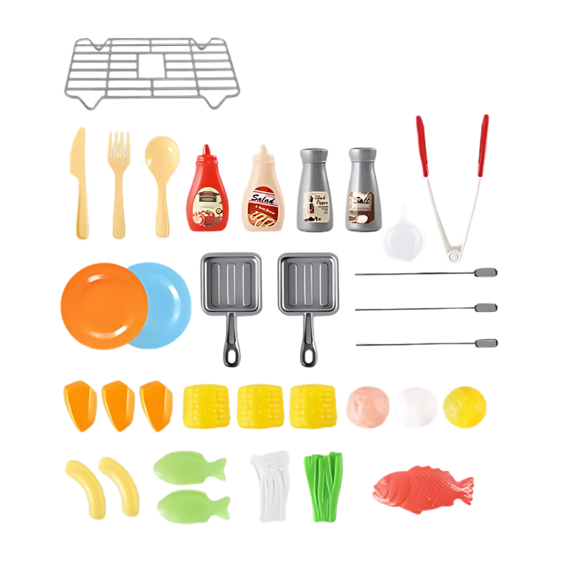 Churrasco de brinquedo para crianças - Criatividade e diversão gourmet