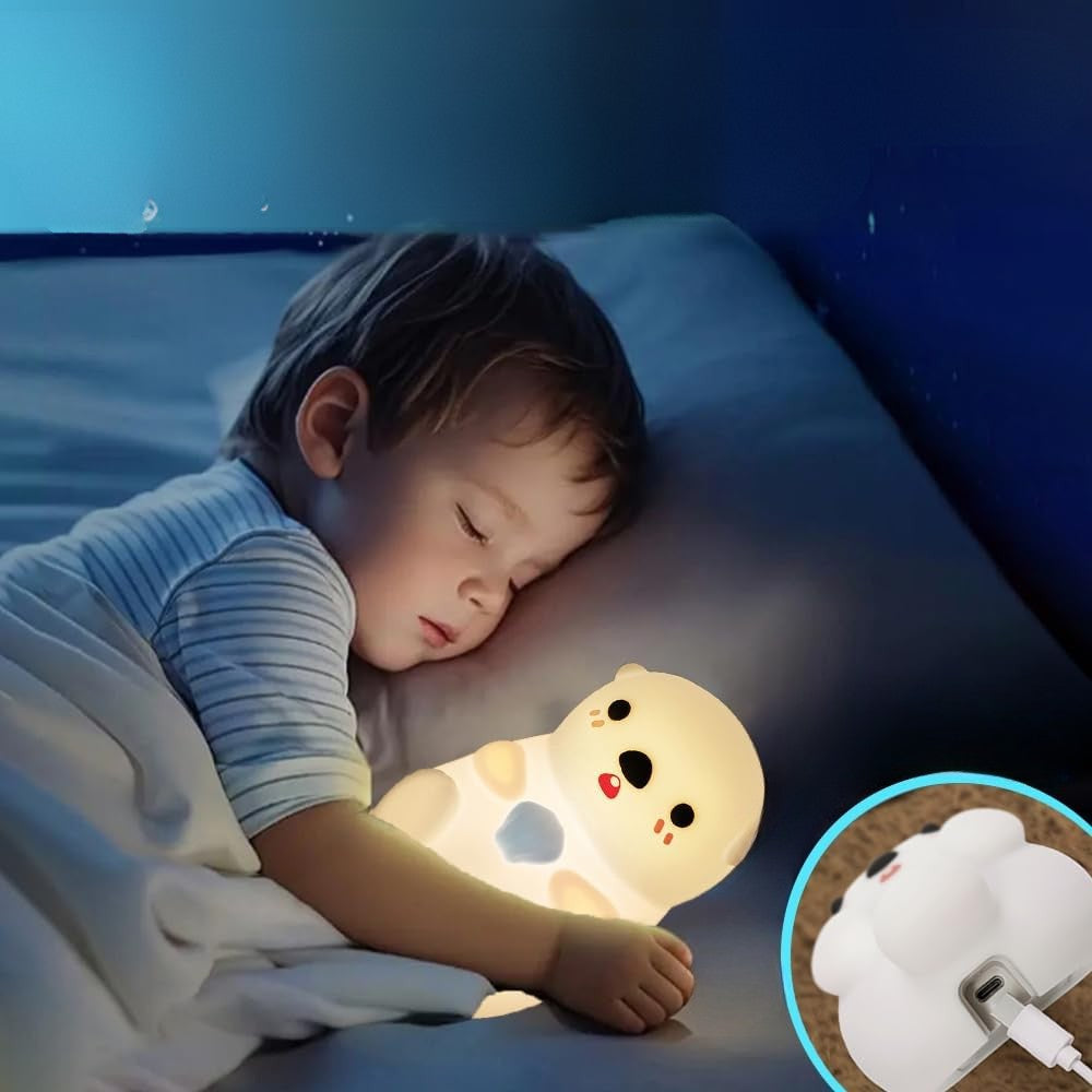 LED-nattlampe – Søt Silikon Sel 